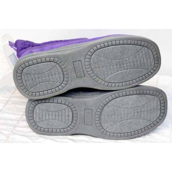 TCP Children's Place Purple Winter Snow Boots sz 5 NWT Girls Faux Suede Quilted - Picture 6 of 7
